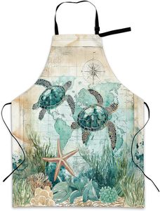 Aprons For Women Men With <b>Large</b> Pockets, Waterproof Cotton Chef Aprons For Cooking Server Grilling <b>Bbq</b> Kitchen - Product Image 6