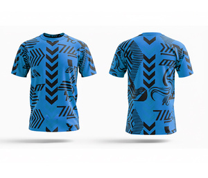 เสื้อยืดพิมพ์ลายแบบซับลิเมชั่นคุณภาพสูง ชุดกีฬาแบบสั่งทำ |   ไซส์ผู้ชาย ผู้หญิง และเยาวชน |   ชุดกีฬาฝึกซ้อมน้ำหนักเบา แห้งเร็ว - Product Image 4