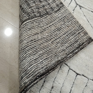 Tapis géométrique moderne noué à la main - Product Image 4