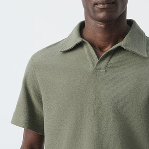 Chemise en coton décontractée pour homme, style business, avec col rabattable, design streetwear tendance, avec logo et design personnalisables 2026 - Product Image 3