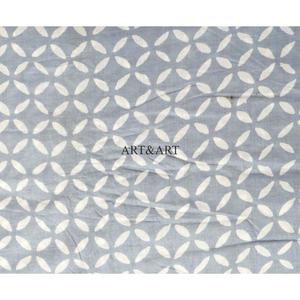 Tissu en coton indien imprimé à la main à motifs floraux, très prisé, pour robes et tuniques en sergé bio teint pour filles et femmes - Product Image 5