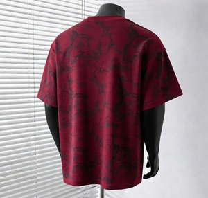 เสื้อยืดสตรีทแวร์แฟชั่นแขนสั้นระบายอากาศดี รับผลิตเสื้อยืดแบรนด์ส่วนตัว บริการ OEM มีไซส์พลัสไซส์ ขายส่งจำนวนมาก - Product Image 2