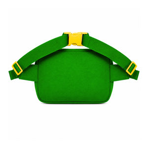 Custom Chi Eta Phi Sorority Fanny bag green and yellow Casual Style embroidered logo and Zipper Pocket female Greek Apparel - Product Image 3