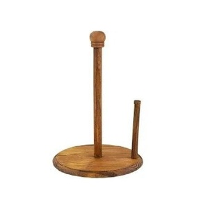 Nouvel arrivage : Porte-serviettes en bois avec option de logo personnalisé, élégant, durable, finition noyer naturel, support pour papier essuie-tout - Product Image 6