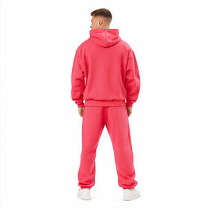 Conjunto de chándal oversize para mujer: Sudadera con capucha de hombros caídos y pantalones de chándal anchos para invierno - Product Image 5