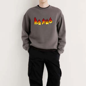 Sudadera con Capucha de Hip Hop, Unisex, Cuello Redondo, Forro Polar, 100% Algodón, Corte Holgado, Invierno 2026, con Logotipo Personalizado - Product Image 2