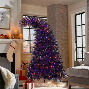 Árbol de Navidad Artificial de Abeto Curvado de 6 Pies, Estilo Grinch, 1.080 cm, Decoración Navideña - Product Image 4