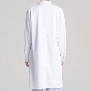 Blouse de laboratoire médicale blanche, confortable et élégante, à manches longues, pour hommes et femmes, idéale pour les hôpitaux et les laboratoires. - Product Image 2