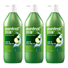 Shampoo Dantrol alla Mela Fresca 820ml, Confezione da 3, Cura dei Capelli Rinfrescante alla Menta - Product Image 1
