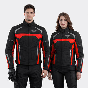 Veste de moto unisexe personnalisée avec armure CE, veste de course imperméable pour moto, pour hommes et femmes, équipement de protection pour motards - Product Image 1
