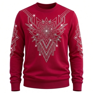 Sudaderas con Pedrería para Hombre, Diseño Sólido de Invierno, Alta Calidad, Ecológicas, Transpirables, Ropa Urbana, Moda Casual, Cómodas y Elegantes - Product Image 1