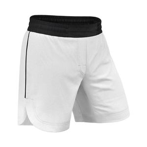 กางเกง MMA ดีไซน์ล่าสุดสำหรับผู้ชาย ผ้าโพลีเอสเตอร์ผสมสแปนเด็กซ์ ยืดหยุ่น น้ำหนักเบา เหมาะสำหรับการต่อสู้ ออกกำลังกาย ฝึกซ้อมศิลปะการต่อสู้ รับสกรีนโลโก้ - Product Image 2
