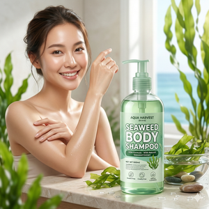 Shampooing et gel douche corporel aux algues marines 250 ml, parfum boisé, hydratant, pour peaux normales/sensibles/grasses/sèches - Product Image 1