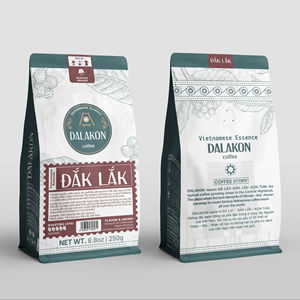 DALAKON 250g/Bolsa Café Vietnamita Molido de Alta Calidad OEM ODM, Tostado Intenso, Amargo, 100% Robusta, Cafeinado, Premium, Oscuro y Intenso - Product Image 1