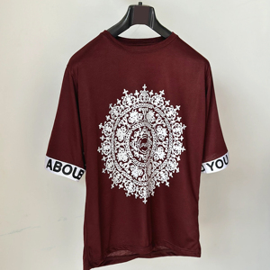 Men's Casual Sport Knitted T-Shirt <b>Set</b> Summer Fashion Printed Loose Short Sleeve Top Bottom High-Grade Breathable Quick Dry - Product Image 5