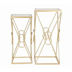 High-End Metal Nesting <b>Side</b> <b>Tables</b> with Anti-Rust Finish and Smart Stackable <b>Storage</b> Design - Product Image 5