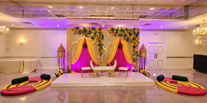 Punjabi colourful งานแต่งงานเวที punjabi Medi เวทีกับรูปปั้น bhangeet แบบดั้งเดิม - Product Image 2