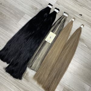 100% cheveux humains droits en vrac Collection Super Double dessiné cheveux vietnamiens couleurs mélangées de l'usine - Product Image 4