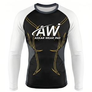 เสื้อรัดรูปแขนสั้นผู้ชาย พิมพ์ลายแบบซับลิเมชั่น แห้งเร็ว ผลิตจากโพลีเอสเตอร์ สำหรับออกกำลังกาย ไซส์ผู้ใหญ่ ขายส่ง - Product Image 2