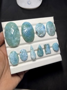 Sculpture artisanale en larimar naturel, pierre précieuse bleue, fabricant et fournisseur en gros de sculptures en larimar - Product Image 6