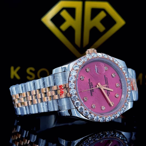 Reloj de Lujo de Diseño Premium, Analógico, de Acero Inoxidable, Automático, de Cuarzo, Resistente al Agua VVS, con Cristal de Zafiro y Diamantes - Product Image 1