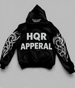 Sudadera con Capucha Oversize para Hombre, Lavado Ácido, Color Granate, Estampado de Letras en la Manga, Estilo Urbano, 100% Algodón, Servicio OEM - Product Image 2