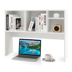 Juego de organizadores de escritorio y sujetalibros de madera de acacia rústica - Almacenamiento estilo granja envejecido al por mayor - Product Image 2