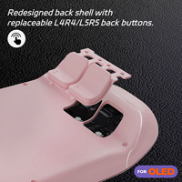 Juego de Botones Personalizados Color Rosa Flor de Cerezo para Steam Deck OLED, Kit de Modificación de Controlador Personalizado