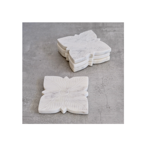 Minimalist Animal-Design Marble <b>Drink</b> <b>Coasters</b> Eco-Friendly Durable Natural Stone Cut Technique Washable - Product Image 3