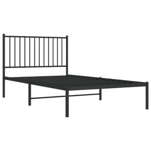 Base de Cama Doble de Acero con Recubrimiento en Polvo Negro, Cama Metálica Rectangular - Product Image 4