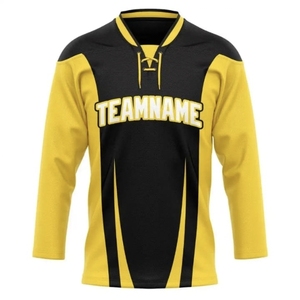 เสื้อฮอกกี้น้ำแข็งคุณภาพพรีเมียม 100% โพลีเอสเตอร์ แบบสั่งทำพิเศษ ขายดี ดีไซน์โดดเด่น แห้งเร็ว สำหรับทุกเพศ ผลิตในปากีสถาน - Product Image 2
