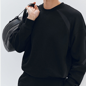 Custom Logo <b>Men's</b> Crew Neck Sweatshirt Plain Cotton <b>Pullover</b> Sweatshirt Casual Fashion Sweatshirt Without Hood - Product Image 1