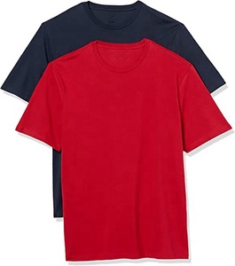 Camiseta de Moda de Manga Corta para Hombre, Jersey de Poliéster/Algodón, Diseño Elástico de Alta Comodidad, Logotipo Personalizado en Color, Transpirable, Talla Grande - Product Image 2
