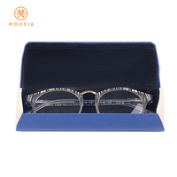 Étui à lunettes en cuir PU personnalisé grande capacité, tendance, vente en gros