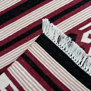 Tapis géométrique en coton écologique double fonction tapis de cuisine Design moderne anti-bactéries personnalisable couleur 020 modèle - Product Image 4