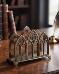 Servilletero de Metal con Diseño de Arco de Catedral Gótica, Texturizado, para Cocina y Comedor, Venta al por Mayor - Product Image 3