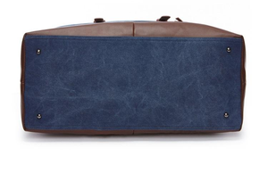 Sac de voyage en toile avec fermeture éclair, durable, marron, bleu, vert, gris, bleu foncé - Product Image 6