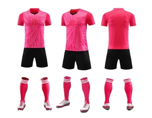 ชุดฟุตบอลคุณภาพสูง แห้งเร็ว ป้องกันรอยยับ ระบายความชื้น ทนต่อแรงกระแทก ยืดหยุ่น น้ำหนักเบา ทนทาน พร้อมโลโก้สั่งทำได้ - Product Image 1