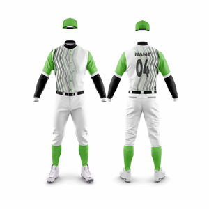 Uniformes de baseball et de softball personnalisables, respirants, antibactériens, à séchage rapide, tailles plus grandes, chemises et pantalons disponibles - Product Image 1