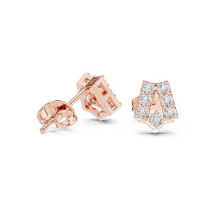 Lobe Luxe 10K Gold Oval CZ Pendientes de gota Ligero para damas de honor Joyería de boda - Product Image 2