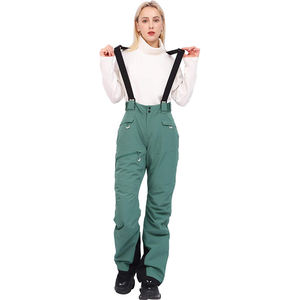 Womens <b>Waterproof</b> Breathable Ski suit Snow Insulated Bib Pants Detachable Suspenders Snowboard <b>Overall</b> Winter Wear - Product Image 3