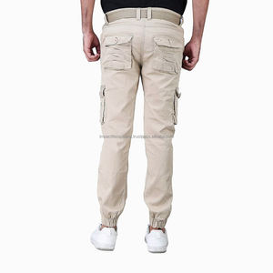 กางเกงลำลองผู้ชายทรงตรง น้ำหนักเบา เป็นมิตรกับสิ่งแวดล้อม ผลิตจากผ้าสแปนเด็กซ์/คอตตอนคุณภาพสูง พร้อมเชือกผูกเอว ดีไซน์แฟชั่นแบบสบายๆ - Product Image 3