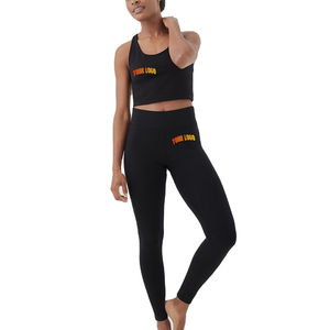 Conjunto de Yoga y Ejercicio Personalizado para Mujer al por Mayor, Material Duradero, Tallas Grandes, Ropa Deportiva para Gimnasio y Fitness con Logotipo Frontal - Product Image 1