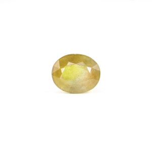 Loose 6.85 Carat Oval Cut Yellow Sapphire Gemstone for Fine Jewelry - Product Image 1