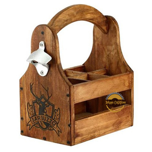 Cloison Premium Porte-couverts en bois Caddy Organisateur Stand pour espace compact à l'intérieur brun Finition lisse Idéal par AYAANS - Product Image 5