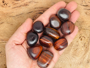 Piedras Talladas de Ojo de Tigre Rojo de 20-30 mm, Forma Irregular, Venta al por Mayor, Reiki, Feng Shui, Amuleto, Decoración del Hogar, Origen Gujarat - Product Image 6