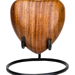 Elegant Rosewood Memorial Urn for Adults Rustic Wooden Ashes Urn with Carved Design by AYAANS - Product Image 3
