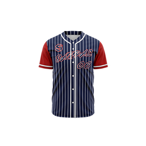 เสื้อเบสบอลซอฟต์บอลชายขายดี แขนสั้น ป้องกันแบคทีเรีย ป้องกันรังสียูวี โพลีเอสเตอร์ 100% รับสกรีนโลโก้ - Product Image 1