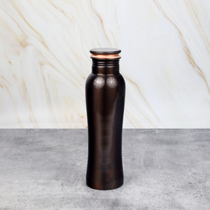 Antique Black Copper Water Bottle Pure Copper Drinking Bottle for Home Office Gym Yoga Travel and Daily Use - Product Image 3