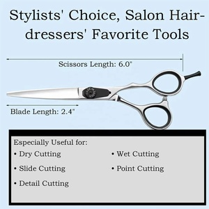 Ciseaux de barbier professionnels en acier inoxydable pour droitiers, prix abordable, les plus vendus pour la coiffure et la coupe de cheveux en salon - Product Image 4
